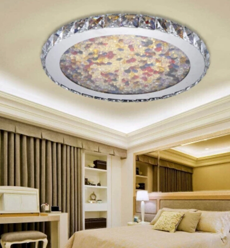 new modern item dia450mm dimmable crystal ceiling lamp bedroom light,lustres led lighting with remote control