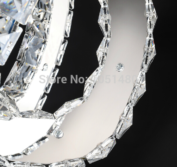 new modern lusture led light chandelier crystal indoor lighting dia400mm