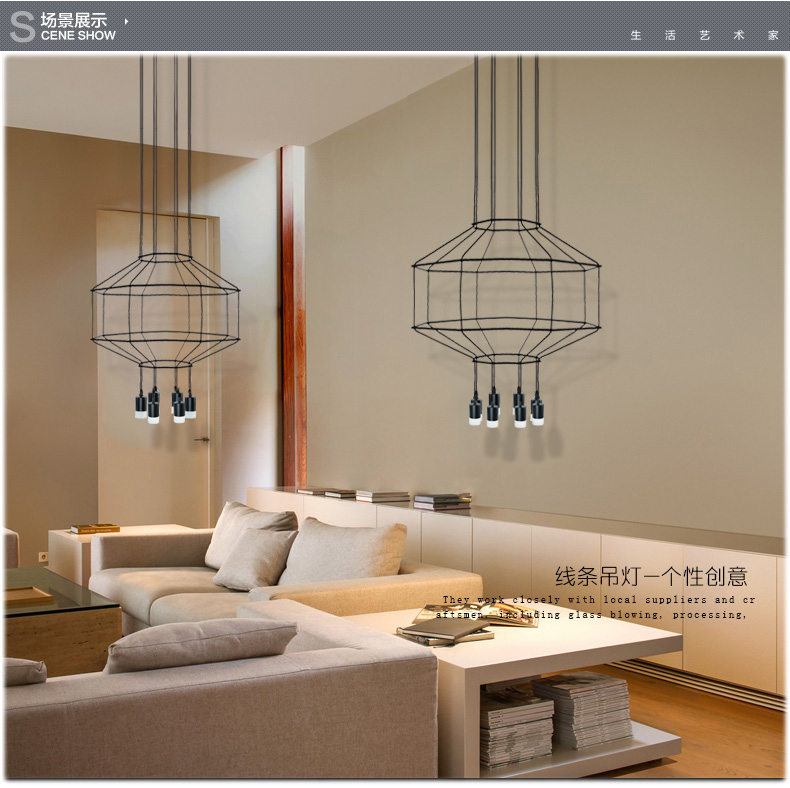 replica renowned design new pendant light lamp led decorative lighting large spaces modern style for living room