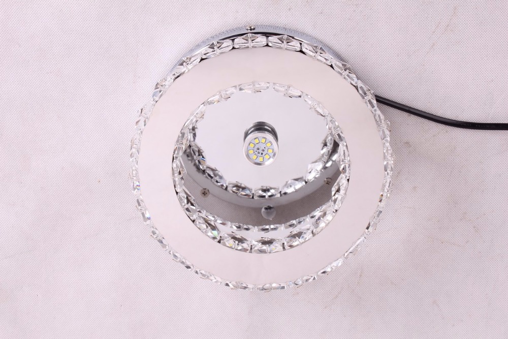 round modern crystal led downlight ac85-265v ceiling led lights for home
