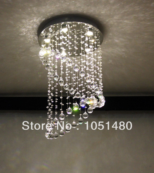 s guaranteed modern crystal ceiling chandeliers dia50*h80cm lustre cristal lamp living room light