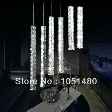 s k9 crystal lamp bar light restaurant lamp,modern lustre led pendant lamp