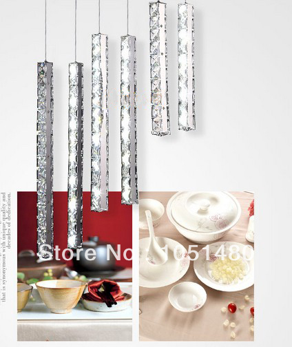 s k9 crystal lamp bar light restaurant lamp,modern lustre led pendant lamp