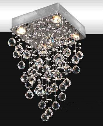 strass crystal chandeliers 110v/220v new products 4 gu10 light h40cm