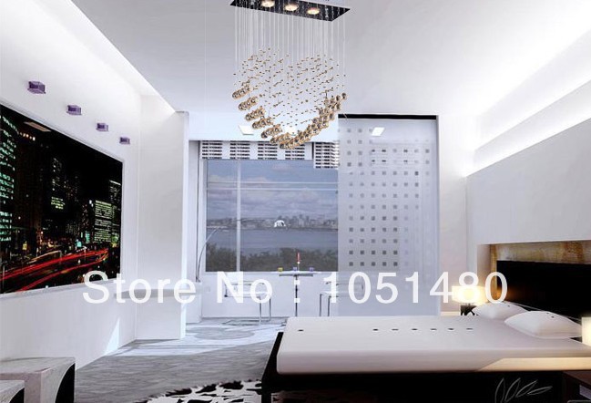 top s guaranteed rectangular bedroom chandelier l450*w200*h650mm, lustres crystal lamp