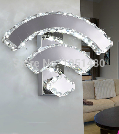 top s creative wifi design modern lighting led crystal wall lamp