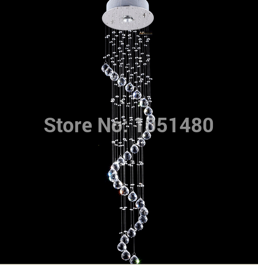 top s flush mount led crystal light spiral chandelier modern lighting for home/el