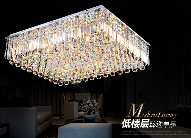 top s square k9 crystal ceiling light fixtures , luxury home lighting