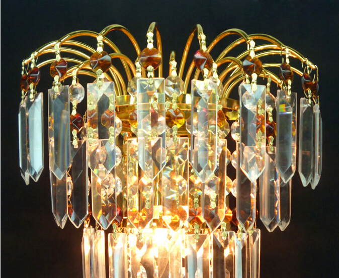 110-240v crystal sconce crystal wall mounted light e14 - Click Image to Close