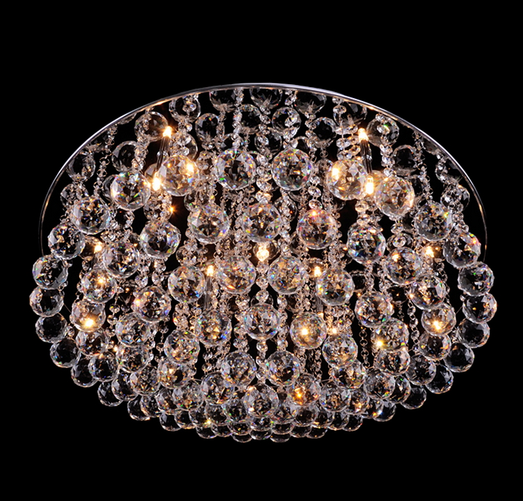 2015 luxury led modern luster crystal chandelier lights faixture for foyer bedroom el project flush mounted g4 lamp