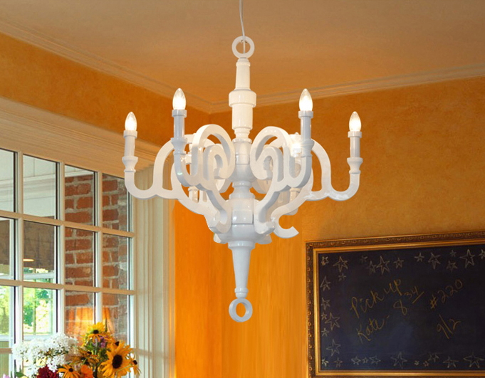 6 lights roma chandelier d50cm white black moooi paper lustre wooden chandelier wrought iron chandelier use e14 bulbs