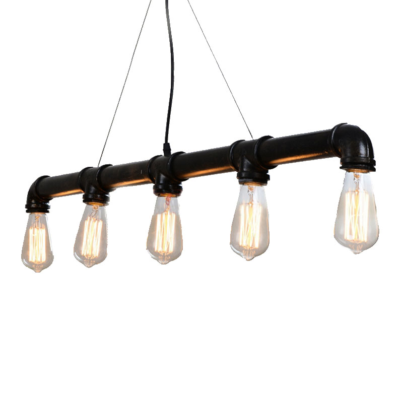 black american loft vintage retro pulley wrought iron pendant light industrial lamps e27 edison pendant lamp home light fixtures