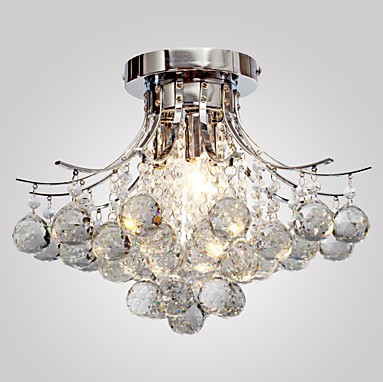 chrome finish chandeliers and lamps with 3 lights crystal chandelier