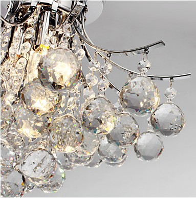 chrome finish chandeliers and lamps with 3 lights crystal chandelier