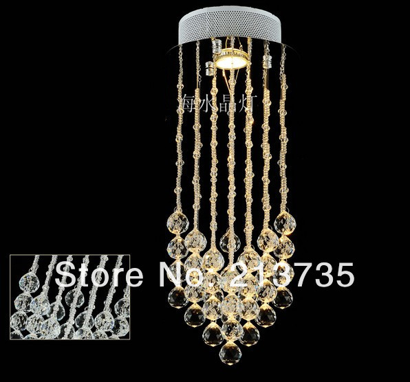 classic crystal ceiling lamp modern d200*h500mm 110v/220v for stairs/bedroom/dinning room