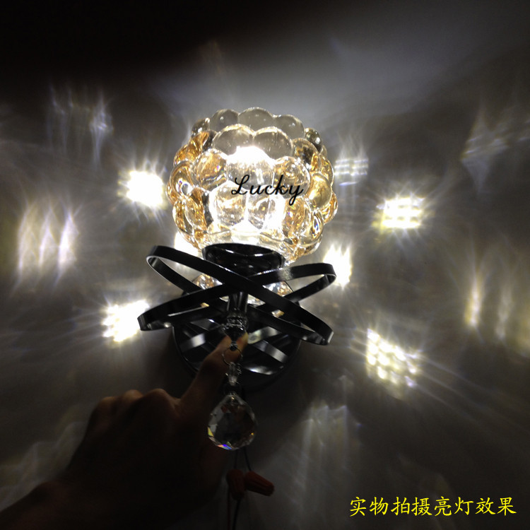 dia 20cm mini style warm white/cool white led crystal wall sconce