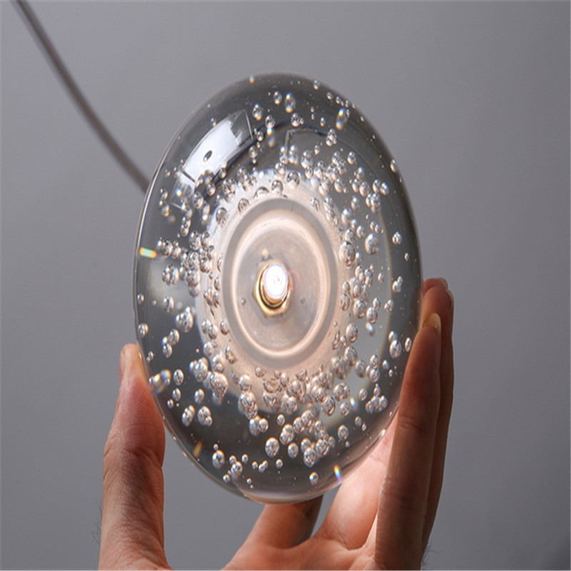 diy customized crystal chandeliers lighting magic crystal ball meteor style lights pendentes g4 led lamps