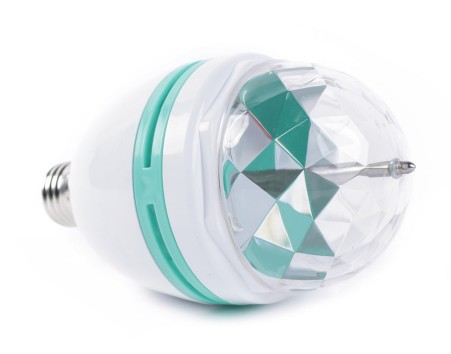 e27 3w rgb led rotating lamp colorful light led crystal ball dj stage light magic party 85-265v auto rotate