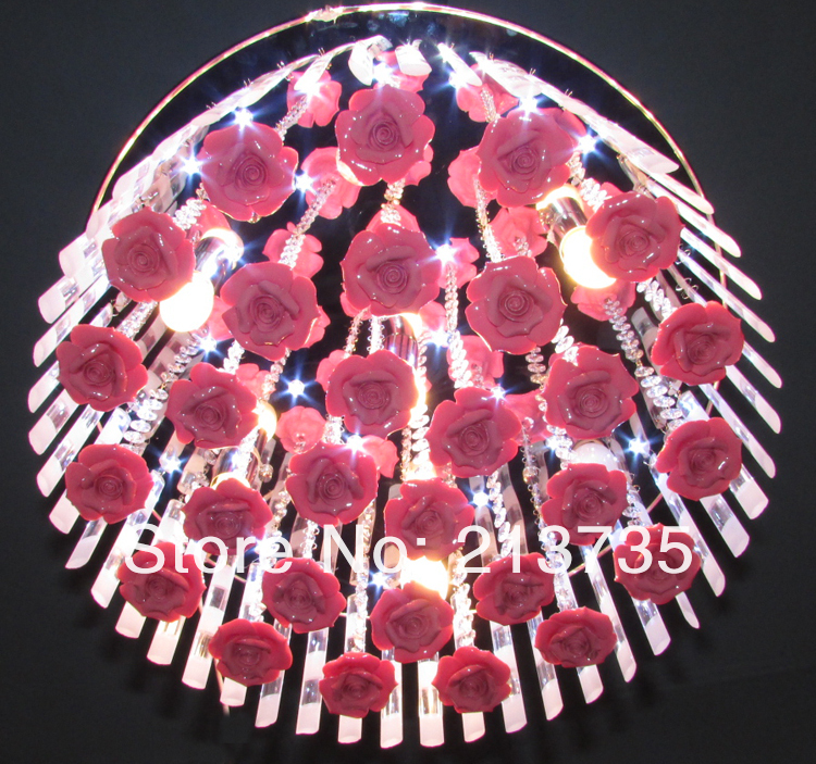ems ceramic rose led ceiling lamp, 49pcs led ceiling light,dia 50cm