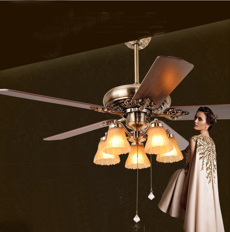 european fan lights living room lamp bedroom ceiling fan with light household restaurant new ceiling lamp factory warranty
