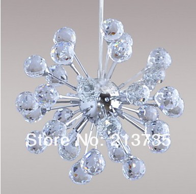 k9 art deco crystal chandelier with 6 lights in globe shape 110v/220v - Click Image to Close