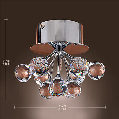 k9 crystal flush mount in floral shape (g4 bulb base)