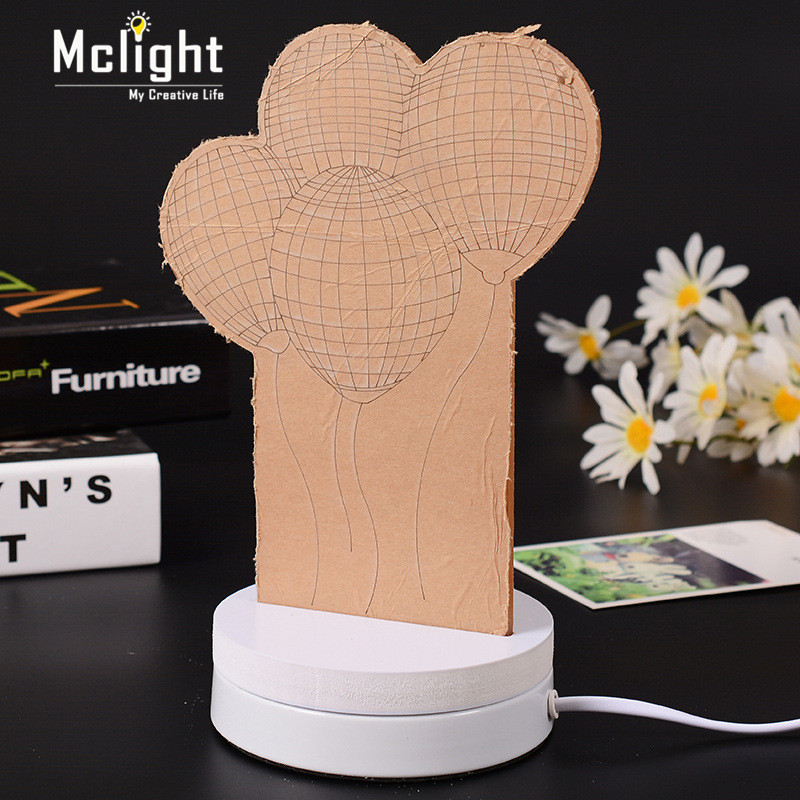 led 3d table lamp bedside led night light for baby desk lamp romantic atmosphere lamp for girlfriend wedding new year gift