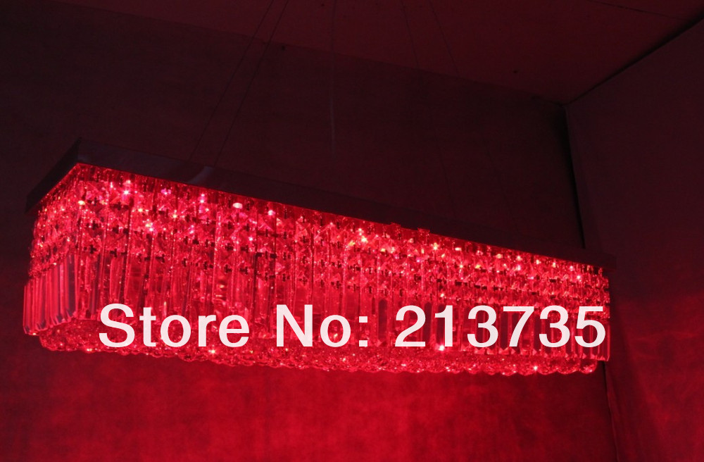 light fixture for dining room lighting k9 l 60* w30cm pink/red/blue controller