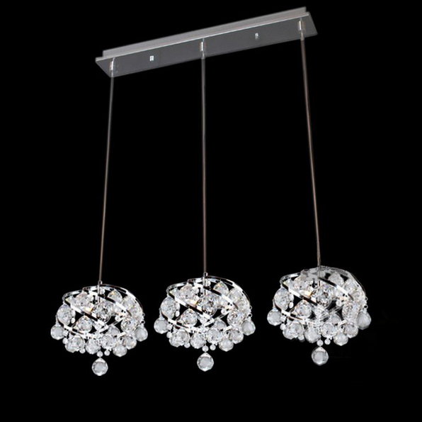 mini modern corroidor asisle luxury k9 grape crystal pendant lights lamp for living room kitchen foeyer