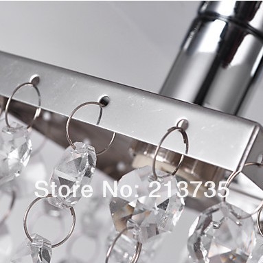 mini semi flush mount in european chandelier crystal (chrome finish) 1 g9