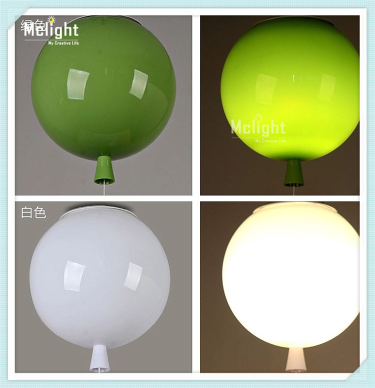 minimalist colorful balloon kids ceiling light children bedroom ceiling lamp acrylic creative dining room bedside ballon lamp