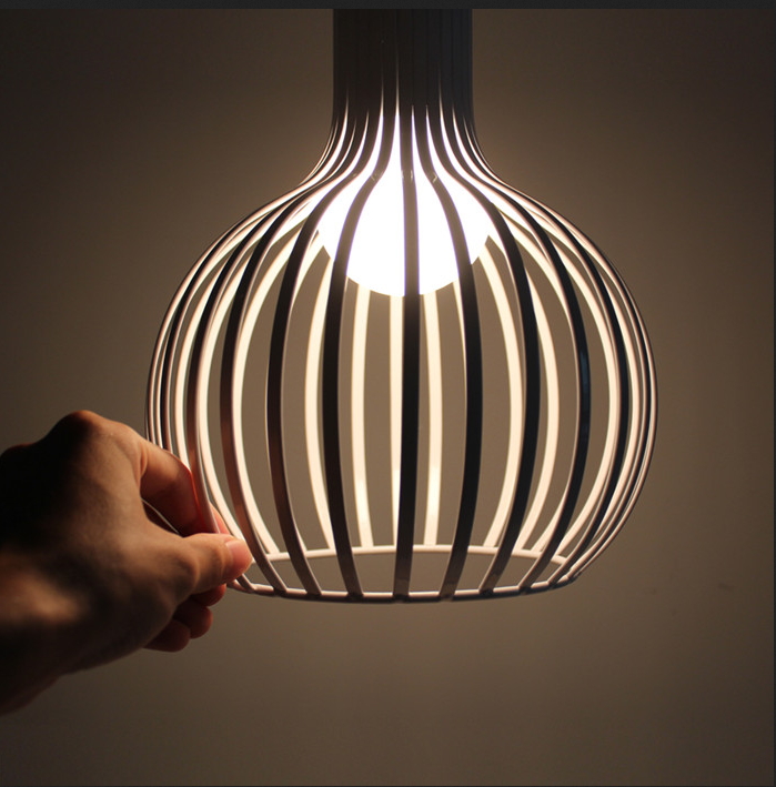 modern black white pendant lights lanterne home lighting lamps for living room foyer coffee bar house with e27 led bulbs