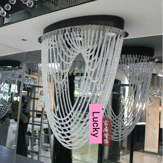 modern crystal chandelier pendant 110/220v d50cm h80cm