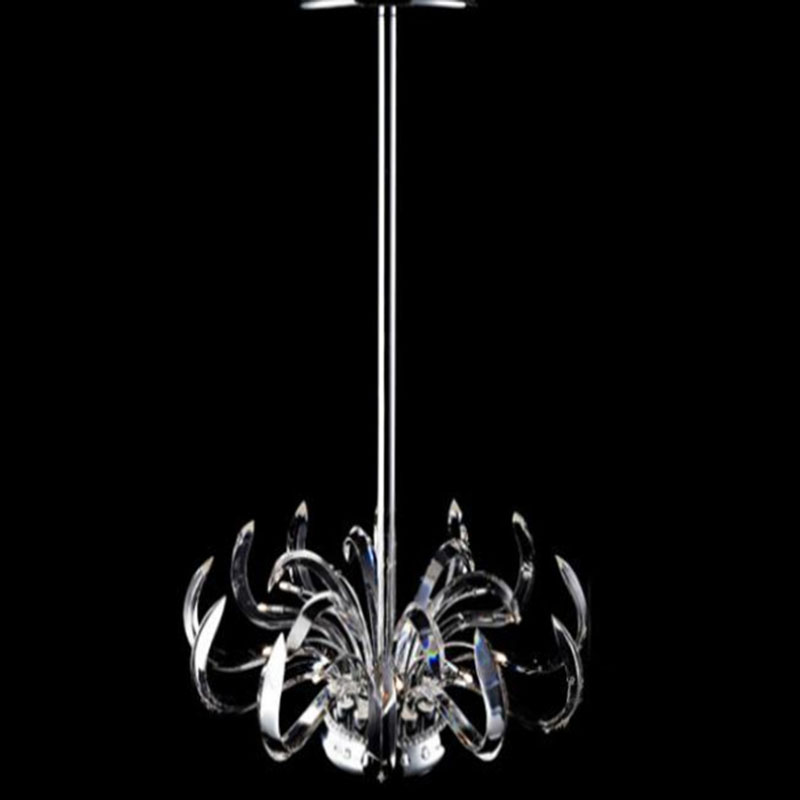 modern floral crystal chandelier lights crystal lusters lamp g4 crystal lighting flush mounted for ceiling - Click Image to Close