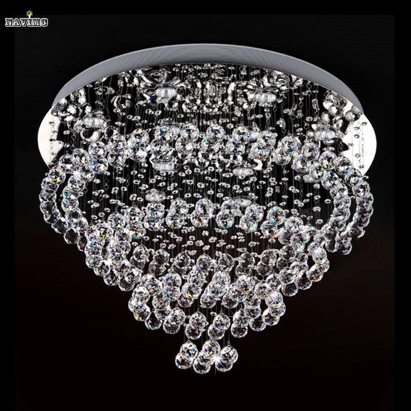 modern large crystal chandelier lighting for el dining room drop crystal pendant diameter 80cm height 60cm
