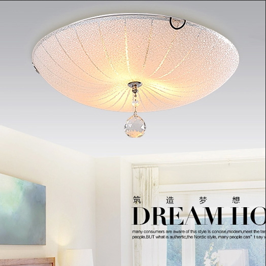 modern led lustre crystal ceiling light white lampshade polish chrome bedroom flower lamp surface mounted lighting fixtures