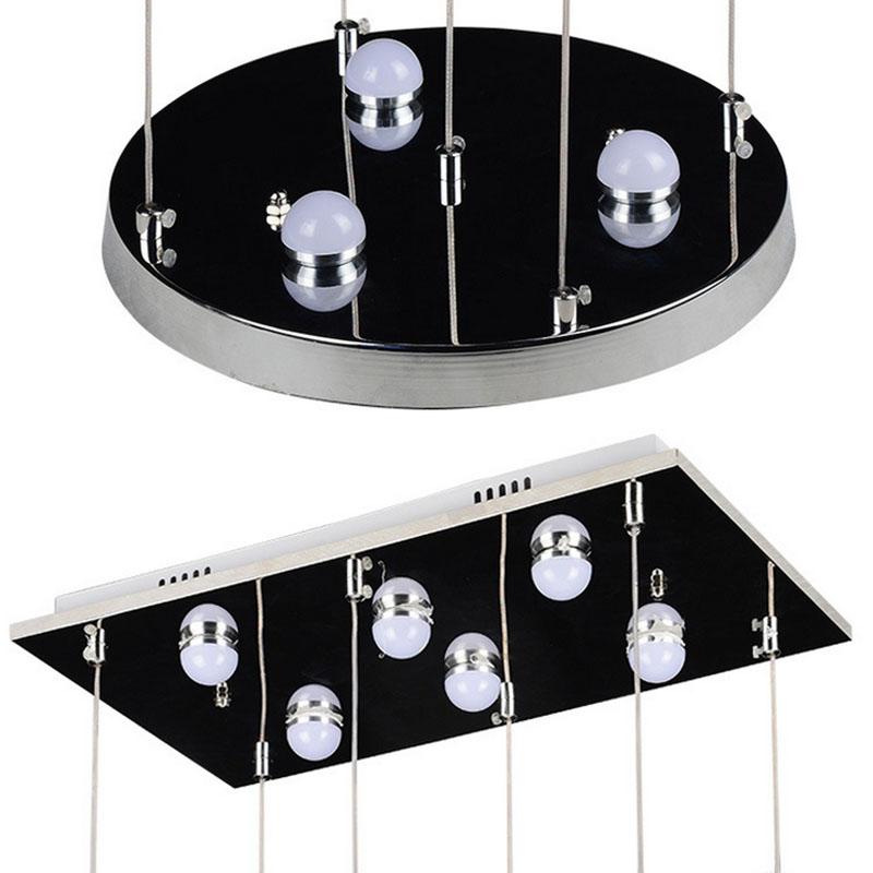 modern led lustre pendant light white fixture suspension luminaire disign for restaurant with lampshade globe hanging lamp