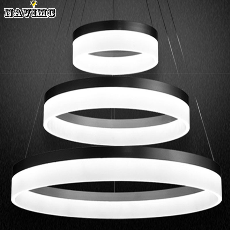 modern led ring light arcylic circle led suspension pendant light fixture md5060 led smd5050