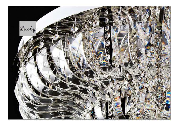 modern simple crystal ceiling chandelier lights with name brand dia70*h29cm diamater