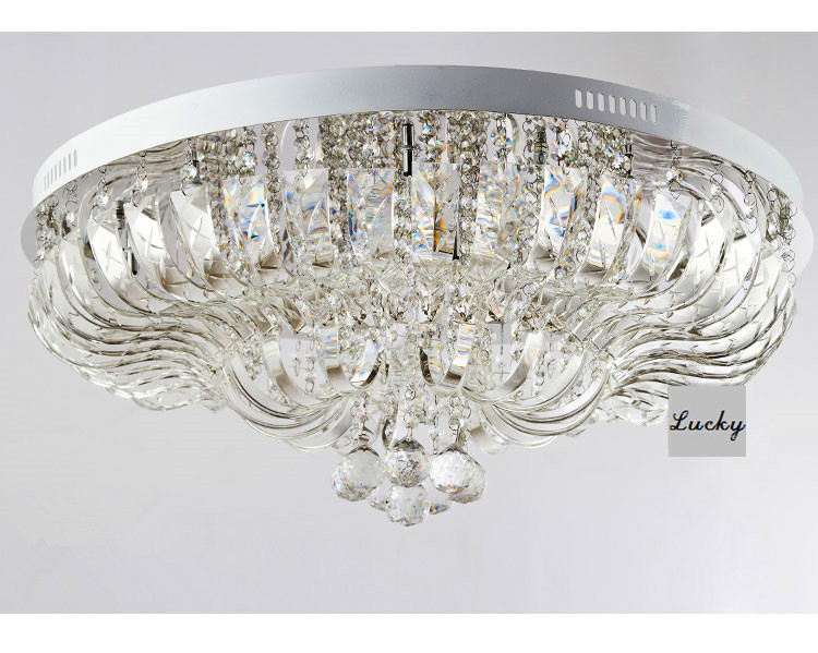 modern simple crystal ceiling chandelier lights with name brand dia70*h29cm diamater