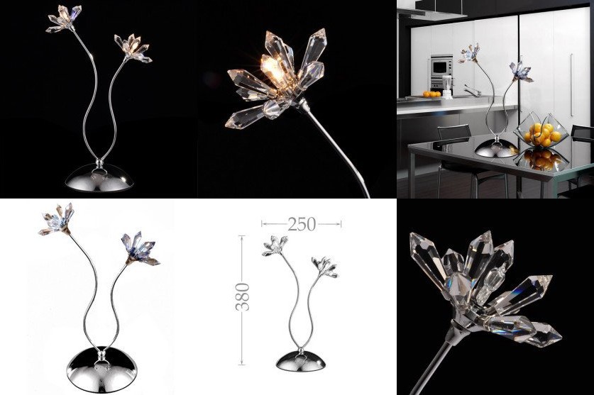new asfour crystal table lamps with 2 lights table lamps for living room