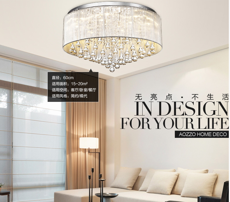 new diy luxury modern cristal pendants led crystal chandelier flush mount lighting for foyer