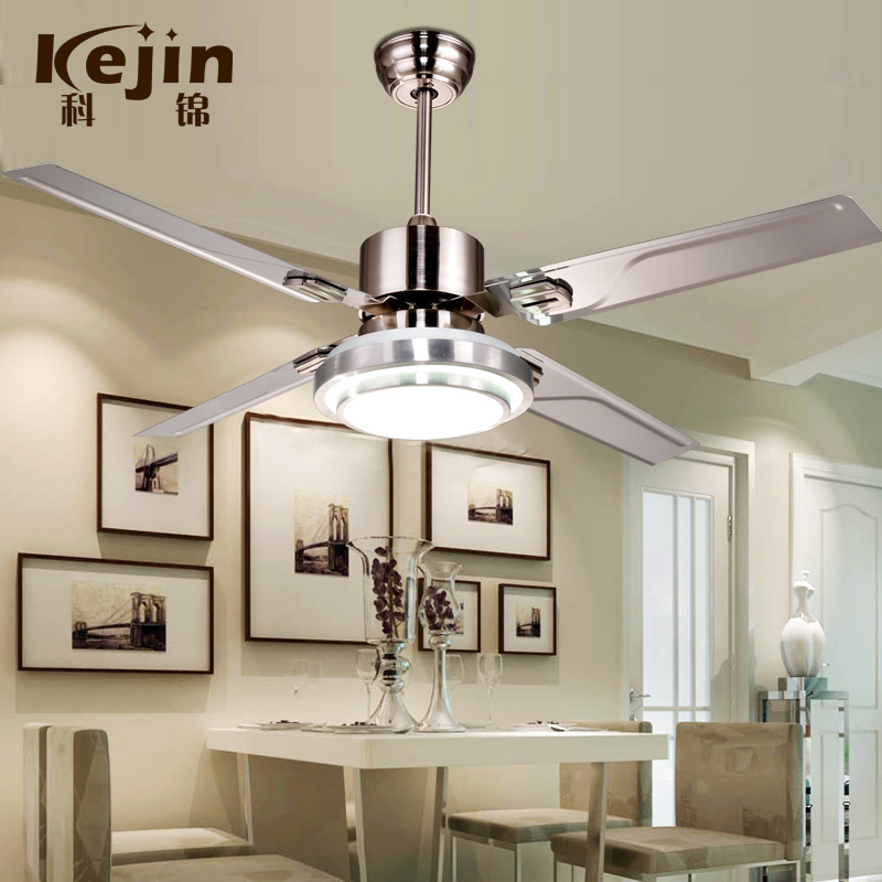 remote control ceiling fans with lights modern led fashion lights stainless steel wing fan lights for decorative