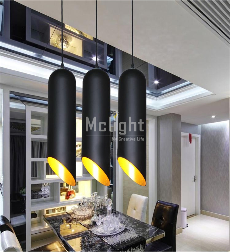 single head of modern simple restaurant black cylindrical pendant lights pendentes e lustres pendant lamp light fixtures