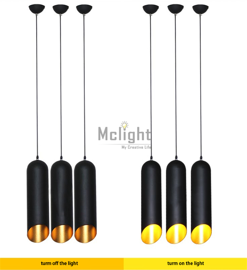 single head of modern simple restaurant black cylindrical pendant lights pendentes e lustres pendant lamp light fixtures