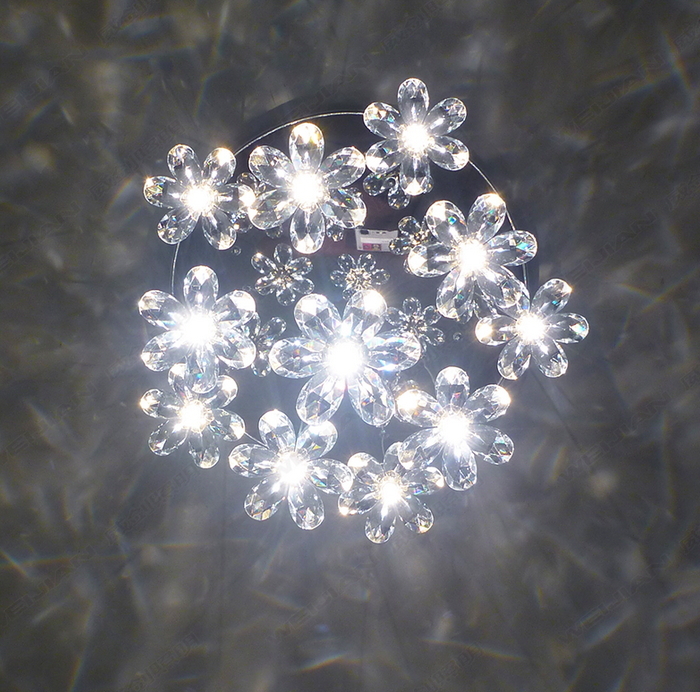 small luxurious mini crystal flowers pendant lights for living room lights el droplights decoration lamp