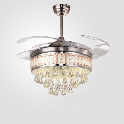 ultra quiet 42" hidden blade ceiling fan lamps 110-240v 68w invisible ceiling fans modern fan lamp