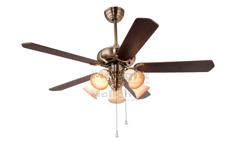 vintage ceiling fan with light kits coffee house living room lamp 42 inch stainless steel with wood blades fan