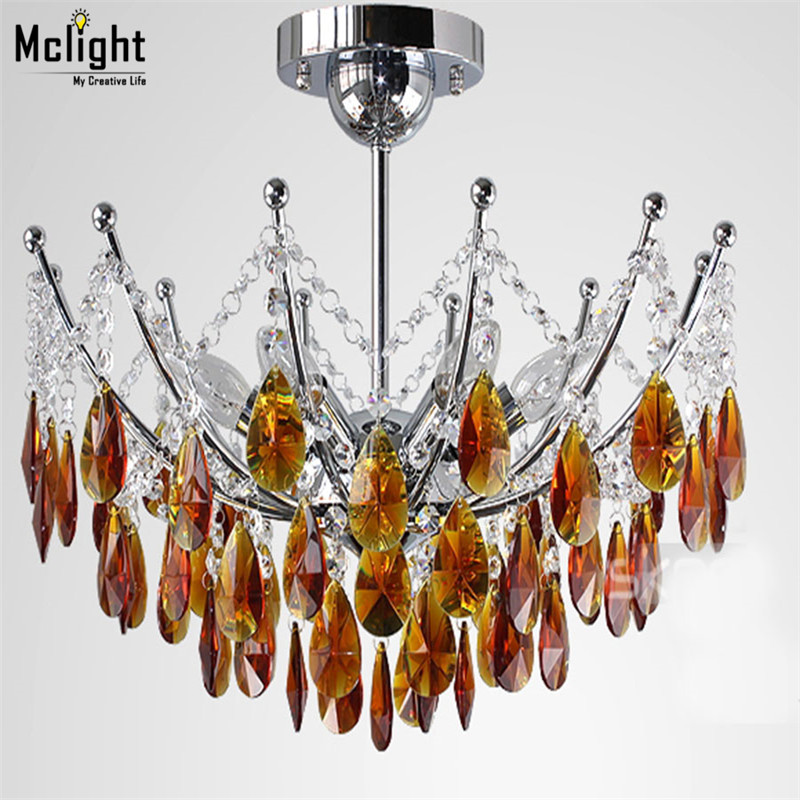 2015 new modern crystal chandelier lighting for foyer modern black or clear crystal pendant for dinning room