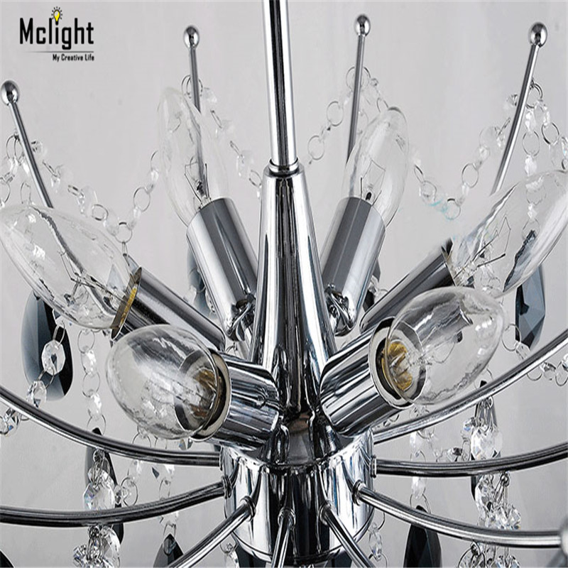 2015 new modern crystal chandelier lighting for foyer modern black or clear crystal pendant for dinning room